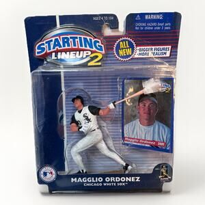2001 Hasbro Starting Lineup 2 SLU Magglio Ordonez White Sox Action Figure New